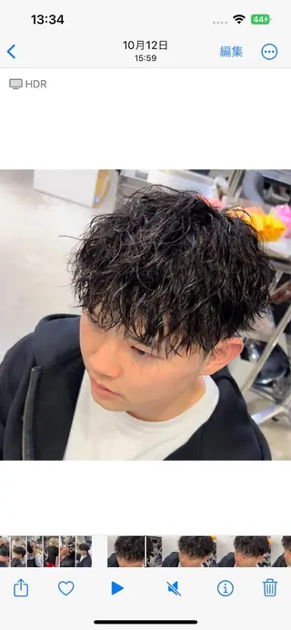 ショート パーマ メンズ 藤井優大 店舗異動しましたのその他イメージ