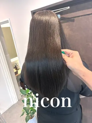 ロング 髪質改善 髪質改善カラーのヘアスタイル