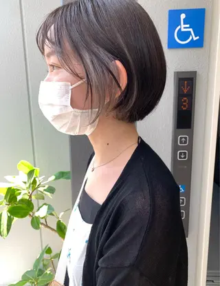 ショート カラー 樫原裕二/似合わせ カット/透明感カラーのヘアスタイル