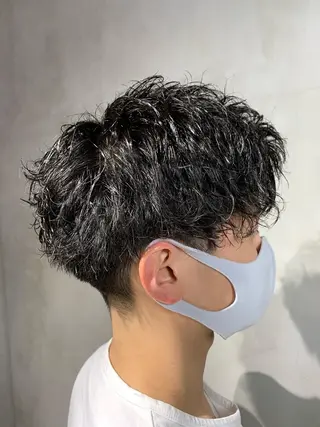 ショート メンズパーマ 工藤勇也のヘアスタイル