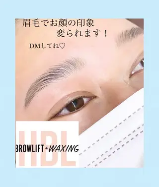パーマ マツエク・マツパ アイブロウ new me"のネイルデザイン