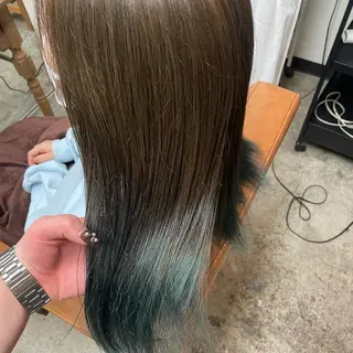 ロング カラー 北川 智海のヘアスタイル