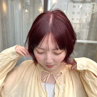 ショート 暖色/柔らかベージュ 🐈ayano♡のヘアスタイル