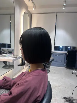 ショート 🎀リ お🎀 カット/縮毛矯正のヘアスタイル