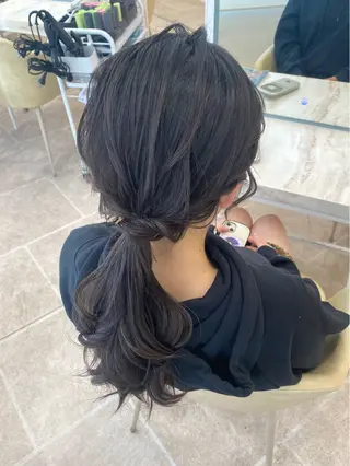 セミロング ヘアアレンジ yua モデル募集のマツエク・マツパデザイン