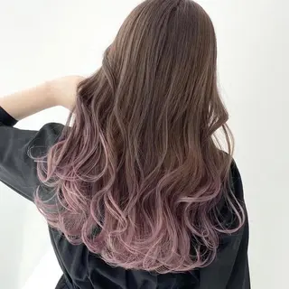 ロング カラー 【ブリーチカラー】 🌈ALIVE若山葵のヘアスタイル