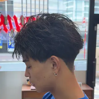 ショート パーマ ヘアアレンジ メンズ MENIN メンズ サロン　望月　涼太のヘアスタイル