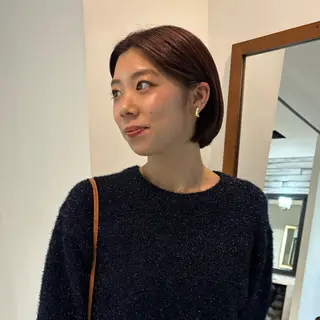 ショート カラー 的場 莉音のヘアスタイル