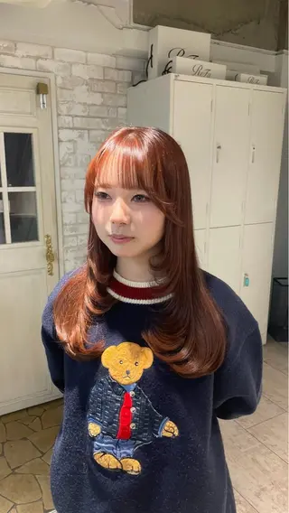 ロング プルエク／ハイトーン kurumi🩶のヘアスタイル
