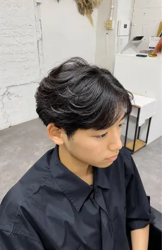 ショート パーマ メンズ いちかわ ことねのヘアスタイル