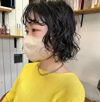 ショート パーマ Hareru 豊田 修廣のヘアスタイル