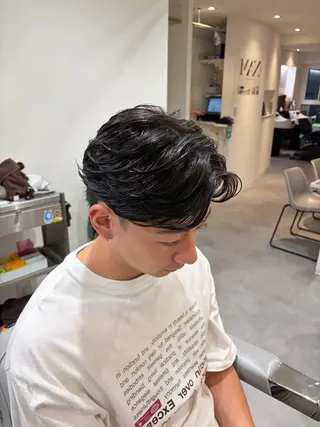 ショート パーマ メンズ メンズ特化･フェザー パーマ コウタロウのヘアスタイル