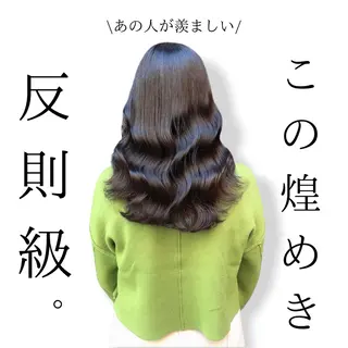 セミロング カラー 縮毛矯正/ 髪質改善/浅見拓哉のヘアスタイル