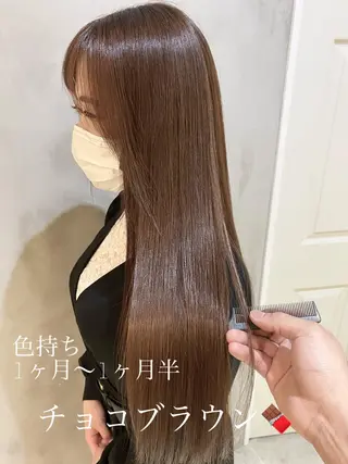 ロング カラー ヘアアレンジ ネイル マツエク・マツパ 夜23時まで予約🉑 reverieあきらのヘアスタイル