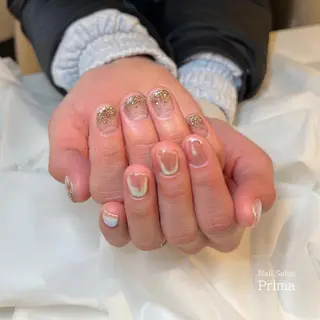 ミディアム ネイル SalonPrima 西院Nail&Eyeのネイルデザイン