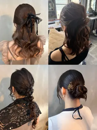ヘアアレンジ 佐伯 桃のヘアスタイル