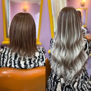 ミディアム チビ編み込みエクステ どぅ〜す/YUIのヘアスタイル