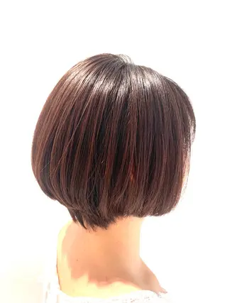 ショート 斉藤大河 カラー/縮毛矯正のヘアスタイル