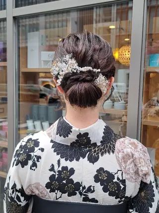 ヘアアレンジ MIYU/透明感 渋谷/ベージュカラーのヘアスタイル