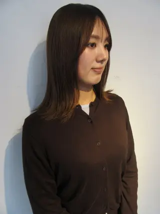 ミディアム lot れののヘアスタイル