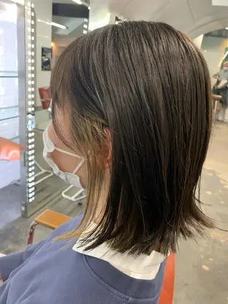 ミディアム カラー appiis 柳田葵　横浜のヘアスタイル