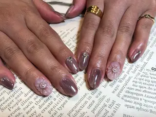 ネイル パラあり！フィルイン 美フォルムのネイルデザイン