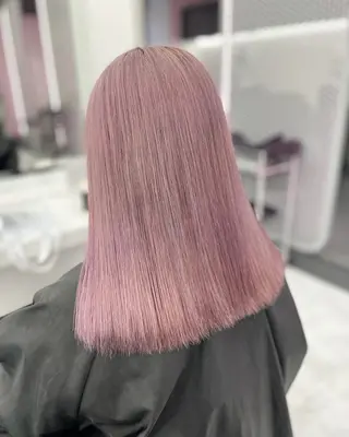 ミディアム 🍀yuria/ハイ トーン/ペールカラーのヘアスタイル