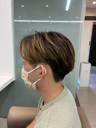 カラー メンズ 似合わせ メンズカットのヘアスタイル