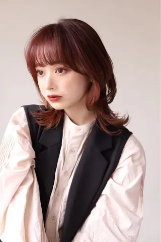 ミディアム 植野/新宿 高田馬場のヘアスタイル