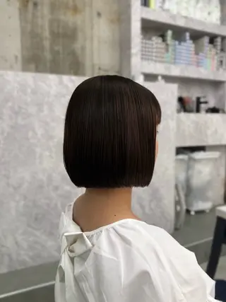 ミディアム 髪質改善×ブリーチ なしカラー/桃愛のヘアスタイル