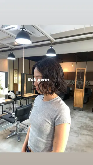 パーマ Niina→ anan AVEDAのヘアスタイル