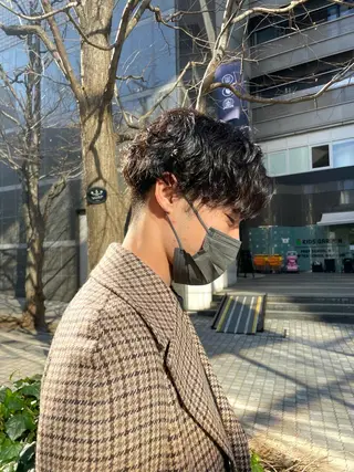 パーマ メンズ HIBIKI/原宿 ハッシュカット🪄のヘアスタイル