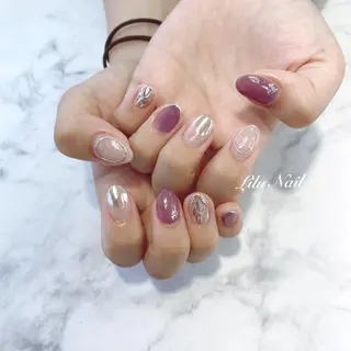 ネイル モチの良さ◉ フィルインネイル♡のネイルデザイン