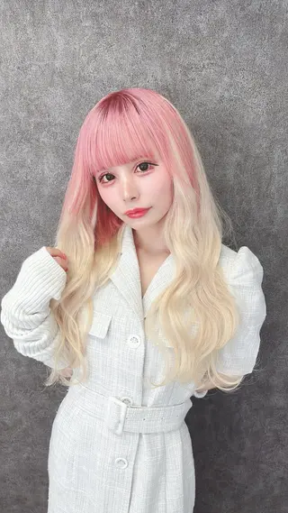 ロング カラー 🐺新宿manabu プルエクステのヘアスタイル