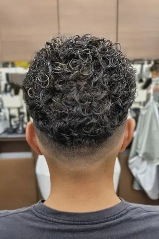 ショート パーマ 理容プラージュ燕三条 福井のヘアスタイル