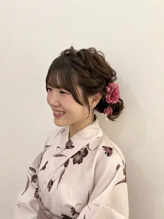 ヘアアレンジ Yuui🩰梅田/ アレンジ/艶感カラーのヘアスタイル