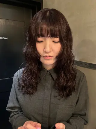 セミロング カラー デザイン/アレンジ ❤︎イシイレイのヘアスタイル