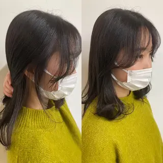 セミロング カラー ✂️似合わせの魔術師 石田一樹✂️のヘアスタイル