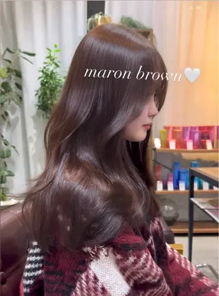 カラー 🤍透明感ワンカラー /HARUNA🤍のヘアスタイル