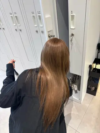 ロング カラー ヘアアレンジ 押切 響　のヘアスタイル