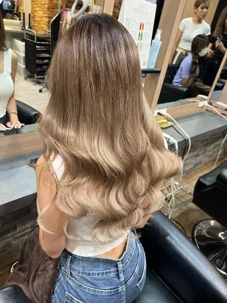 ロング ヘアアレンジ 横浜/エクステ特化× 艶カラー/あいかのヘアスタイル