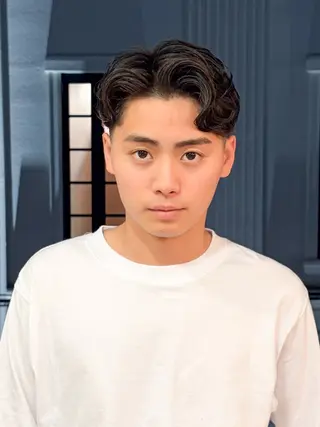 ショート パーマ メンズ 三宮メンズカット ヨシイッキのヘアスタイル