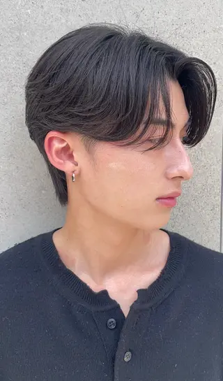 ショート カラー パーマ ヘアアレンジ メンズ 亀井隆汰/メンズ専門 パーマ/フェード可のヘアスタイル