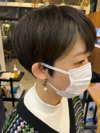 ショート カラー 骨格診断🍃ショート /ショートボブ✨岡元のヘアスタイル