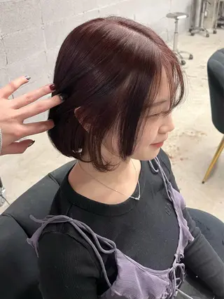 ショート 盛れる透けカラー🎀 似合わせ/uiのヘアスタイル
