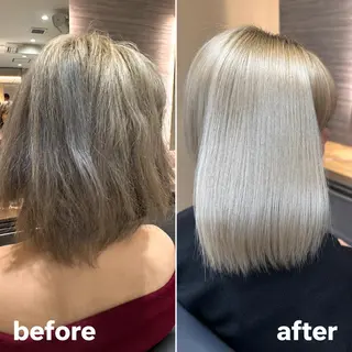 ショート 圧倒的美髪ストレート ツダケイタロウのヘアスタイル