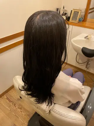 ロング カラー ROSSO川口店 キクチのヘアスタイル