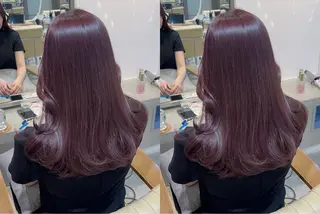 ミディアム カラー 小顔矯正/レイヤー 透明感カラー✨生真のヘアスタイル