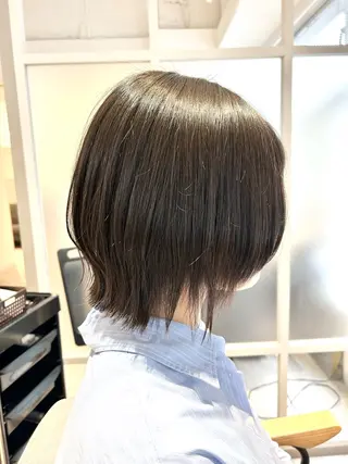 ミディアム 似合わせボブ🫧 丸みショート藤本のヘアスタイル