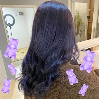 セミロング カラー 色落ちまで可愛い🧚 心斎橋hikaruのヘアスタイル